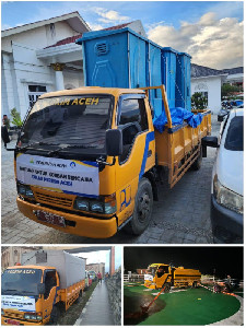 Perintah Gubernur, Dinas PERKIM Aceh Salurkan Air Bersih dan Sanitasi ke Wilayah Bencana