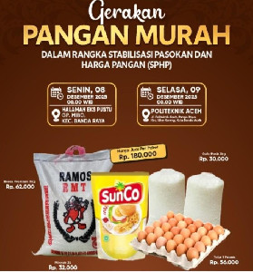 Stabilisasi Harga, Pemko Banda Aceh Luncurkan Gerakan Pangan Murah