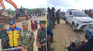 Pangdam IM Nyatakan Jembatan Teupin Mane Bireuen Sudah Bisa Dilalui