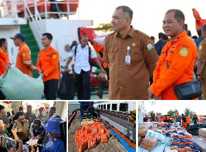 Distribusi Bantuan Bencana Dipercepat, Kapal KN SAR Angkut Logistik dari Ulee Lheue