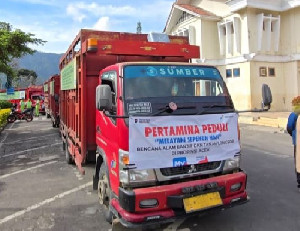 14 Truk LPG 3 Kg Disalurkan ke Enam Kecamatan di Aceh Tengah