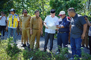 Bupati TRK Tinjau Pematokan Lahan Pembangunan Sekolah Rakyat di Suka Makmue