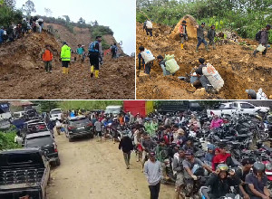 Penyintas Bencana Kelelahan di Jalur Kem-Gunung Salak, Posko Kesehatan Mendesak