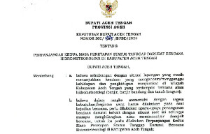 Aceh Tengah Perpanjang Status Tanggap Darurat Bencana Hidrometeorologi Hingga 22 Desember 2025