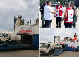 Ketua PMI Aceh Pimpin Langsung Pengiriman Logistik ke Aceh Tamiang