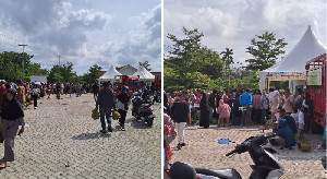 Seribuan Warga 'Serbu' Elpiji di Pasar Tani Banda Aceh