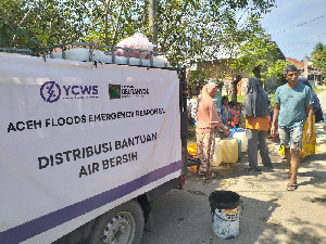 YCWS dan Yayasan Geutanyoe Salurkan 29 Ton Air Bersih untuk Korban Banjir Aceh Utara