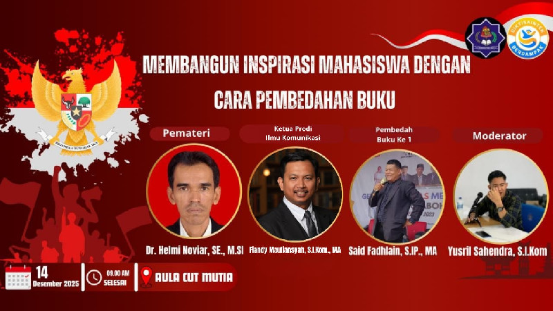 Prodi Ilmu Komunikasi UTU Gelar Bedah Buku untuk Dorong Budaya Literasi Generasi Z