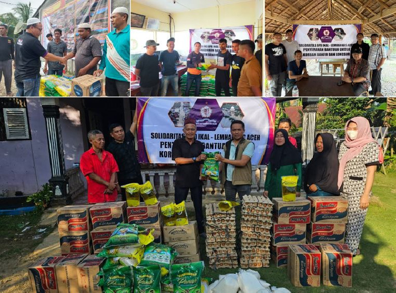 Salurkan Donasi, DPD IKAL Lemhannas Sarankan Segera Bentuk Lembaga Rehab Rekon Bencana Aceh