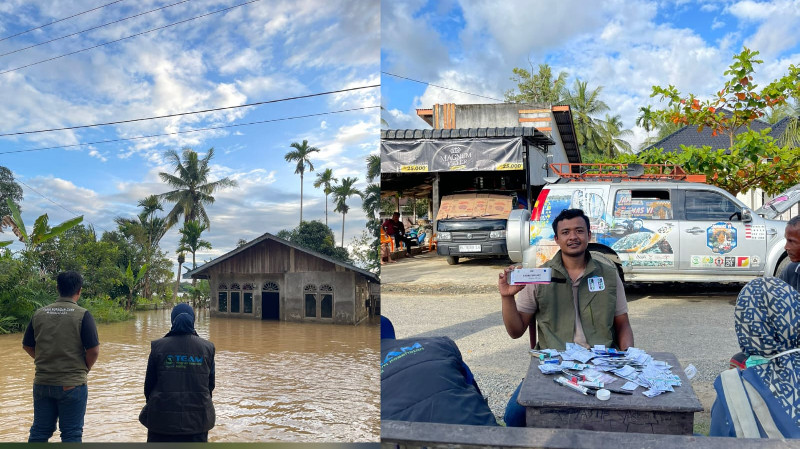 Pengobatan Gratis dan Lapak Baca, Cara Relawan Pulihkan Korban Banjir Aceh