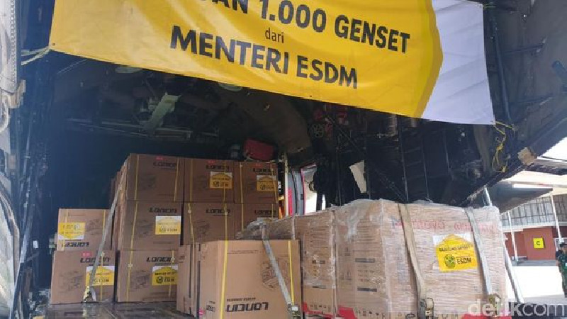 Bahlil Kirim 1.000 Genset ke 224 Desa di Aceh yang Belum Berlistrik