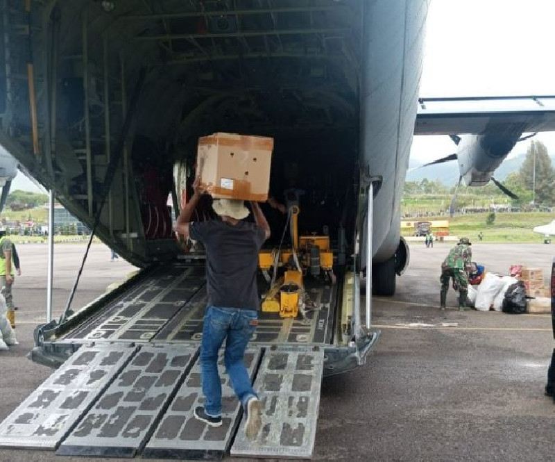 21 Ton Cabe Bener Meriah Dikirim Lewat Pesawat Hercules, Pemerintah Fasilitasi Petani