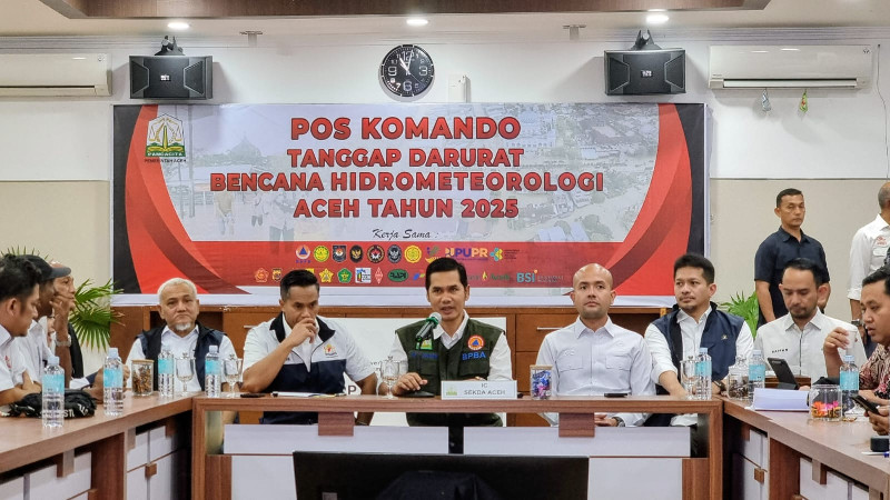 Sekda Aceh Minta Pengusaha Desak PLN dan Pertamina Percepat Pemulihan Listrik dan BBM