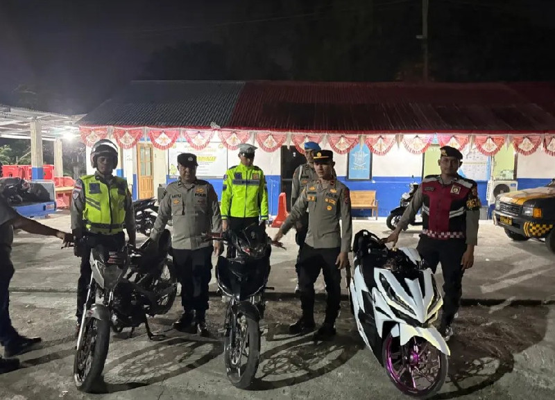 Balap Liar Meresahkan, Polres Aceh Barat Amankan Tiga Sepeda Motor