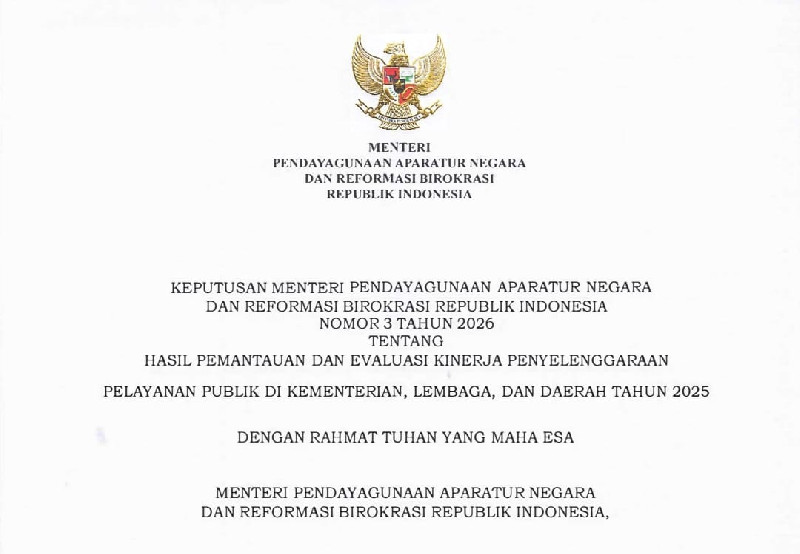 Aceh Raih Predikat A dalam Evaluasi Pelayanan Publik 2025