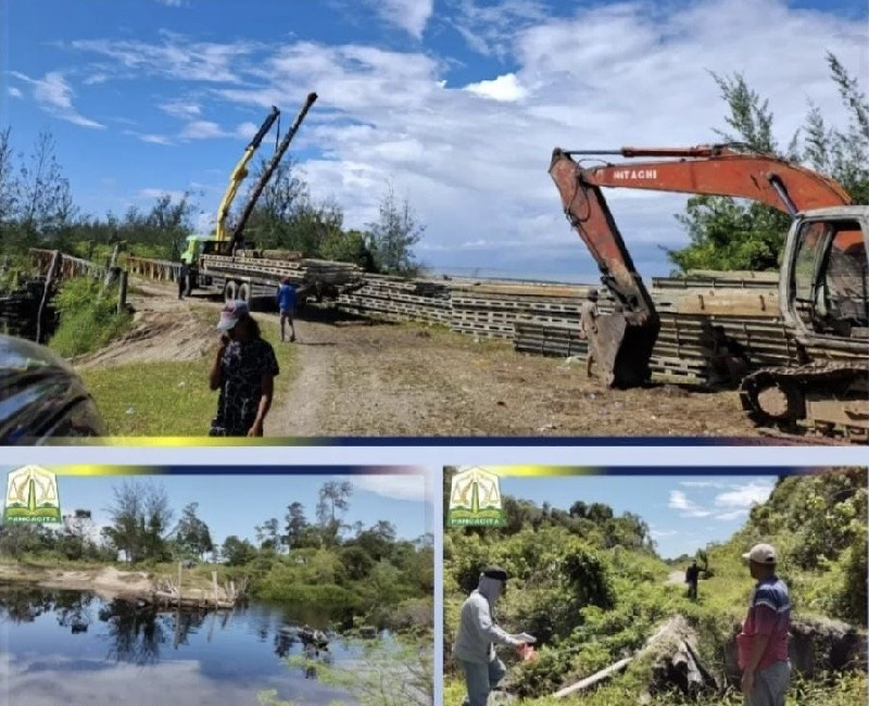 PUPR Aceh Pasang Jembatan Bailey di Jalan Pulopaya-Trumon