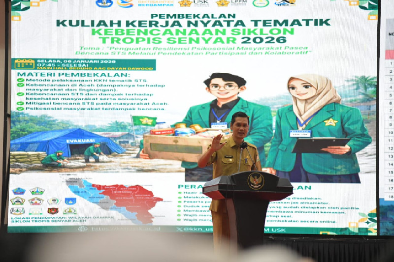 Sekda Aceh Dorong Peran Strategis Mahasiswa KKN dalam Pemulihan Pasca Bencana