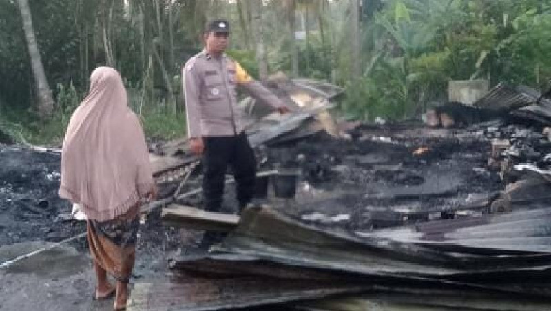 Rumah dan Kedai Terbakar di Aceh Utara, Kerugian Capai Rp60 Juta