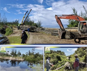 PUPR Aceh Pasang Jembatan Bailey di Jalan Pulopaya-Trumon