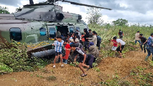 3,1 Ton Logistik untuk Aceh Tengah Disalurkan Pakai Helikopter