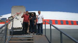 Wagub Aceh Tinjau Pembangunan Pesawat Boeing 737 untuk Wahana Manasik Pertama di Indonesia