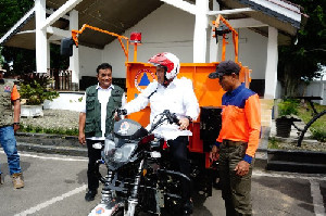 BNPB Serahkan Tiga Bentor Powerace untuk Dukung Kebersihan Aceh Tengah
