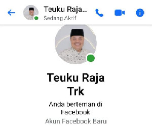 Beredar Akun FB Palsu Bupati Nagan Raya, Masyarakat Diminta Lebih Waspada