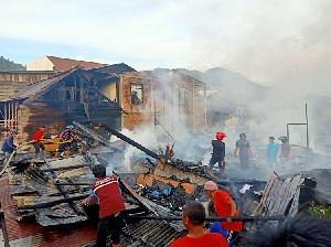 Kebakaran di Bukit Kebayakan Aceh Tengah