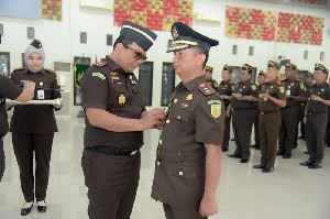 Kardono Dilantik Sebagai Kajari Abdya, Kajati Aceh Tekankan Integritas dan Adaptasi Hukum Baru