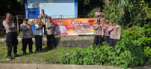Karhutla Jadi Ancaman, Polisi dan Warga Aceh Besar Gencarkan Sosialisasi di Glee Taron