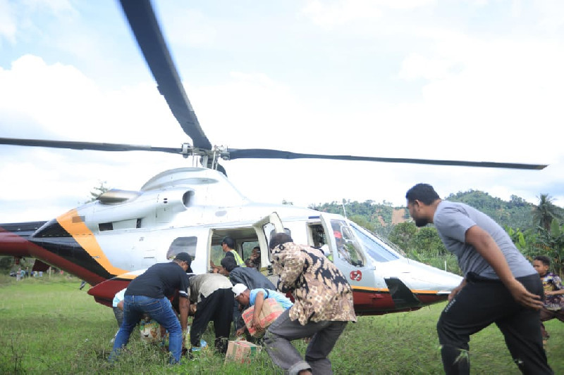 Hari Ini, 6 Ton Bantuan Logistik Disalurkan via Udara ke Aceh Tengah