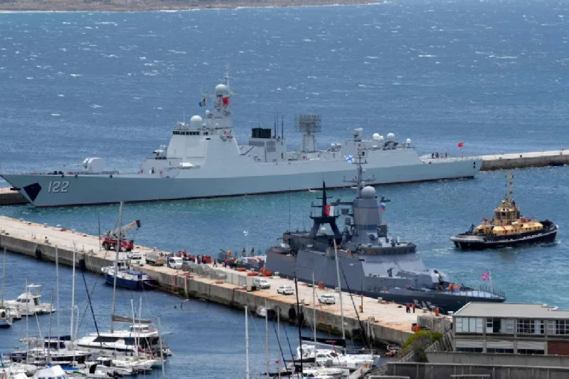 Kapal Perang China, Rusia, dan Iran Gelar Latihan Laut di Afrika Selatan
