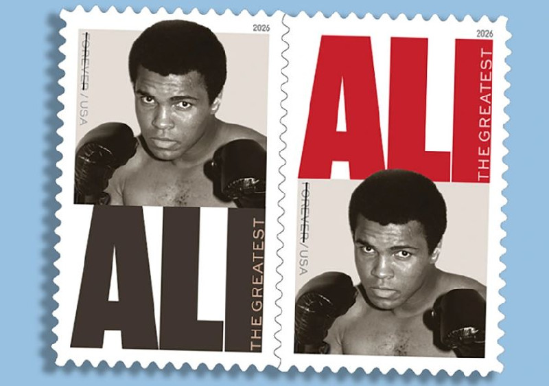 USPS Resmi Terbitkan Prangko Abadi Muhammad Ali