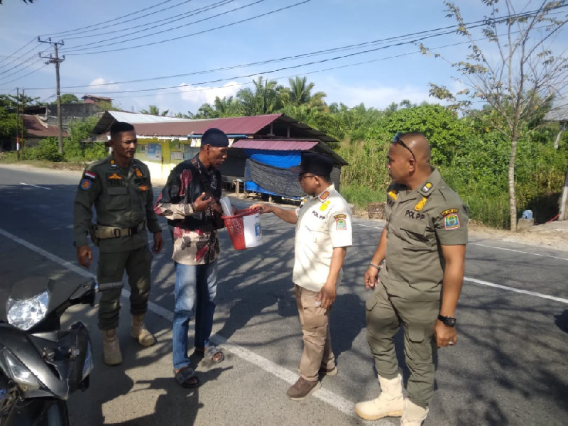 Jelang Ramadhan, Satpol PP Aceh Jaya Tertibkan Penggalangan Dana Ilegal