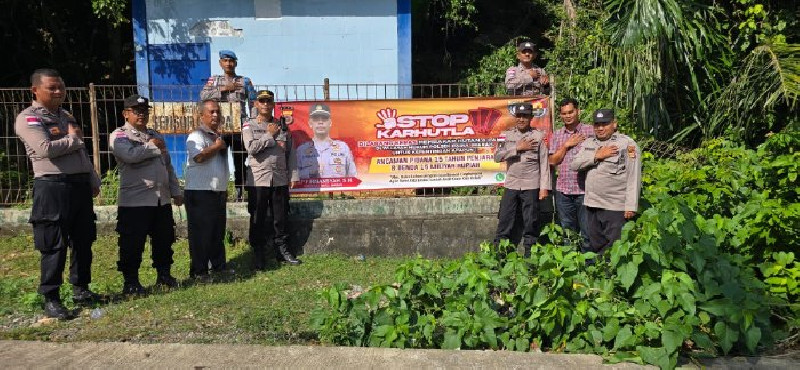 Karhutla Jadi Ancaman, Polisi dan Warga Aceh Besar Gencarkan Sosialisasi di Glee Taron