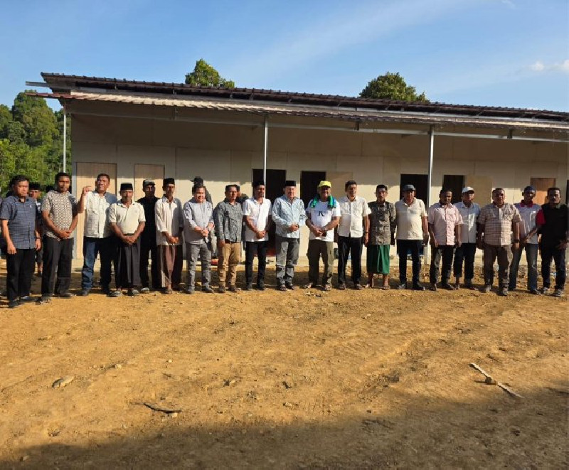 Bupati Nagan Raya Tinjau Progres Pembangunan Huntara untuk Korban Banjir Bandang