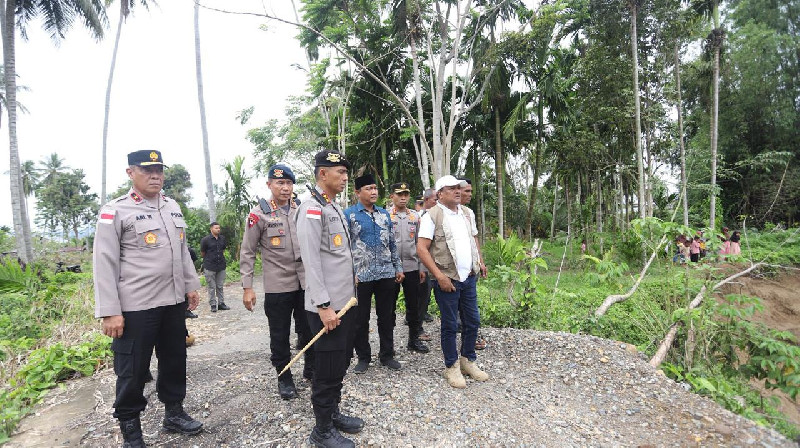 Kapolda Aceh Tinjau Jembatan Bailey Jeunieb, Tekankan Sinergi Pulihkan Akses Warga