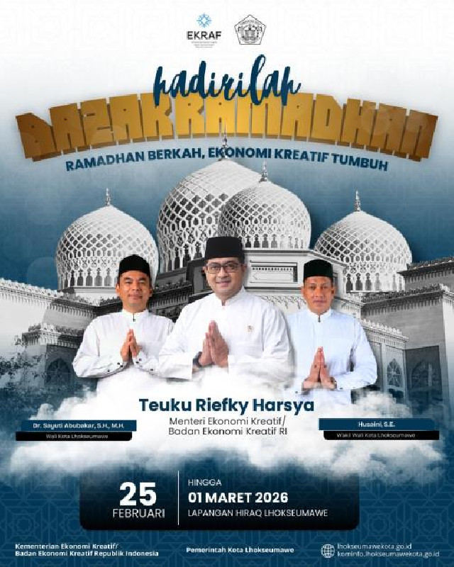 Pemko Lhokseumawe Gelar Bazar Ramadhan, Perkuat Ekonomi Lokal dan Kreatif