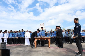 Tugu Kupiah Teuku Umar Jadi Saksi Pelantikan 132 Pejabat Aceh Barat