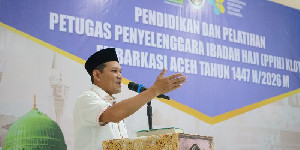 Wagub Aceh Buka Diklat PPIH Kloter Embarkasi Aceh Tahun 1447 H/2026 M