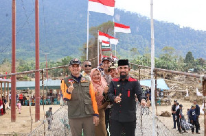 Bupati Aceh Timur Kunker ke Simpang Jernih, Tinjau Jembatan Gantung dan Progres Huntara