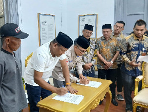 Pemkab Bireuen dan Daarut Tauhid Tandatangani Kerja Sama Pembangunan 45 Hunian Tetap