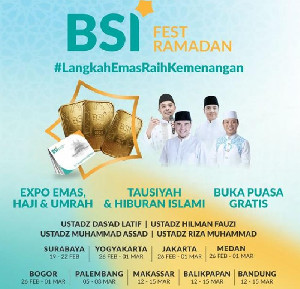 BSI Fest Ramadan 2026 Hadir di 9 Kota, Tawarkan Diskon Paket Umrah