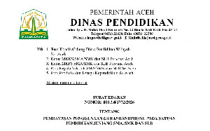 Dinas Pendidikan Aceh Batasi Penggunaan Gawai di SMA dan SMK