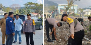 Kapolres-Pemko Sabang Turun ke Pelabuhan, Jalankan Instruksi Presiden Soal Kebersihan Fasilitas Publik