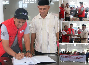PMI Banda Aceh Serahkan 300 Lebih Sumur Air Bersih di Pidie Jaya