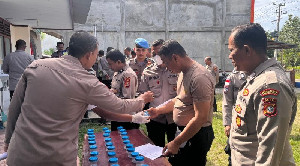 38 Personel Polres Aceh Selatan Ikuti Tes Urine, Seluruhnya Negatif Narkoba