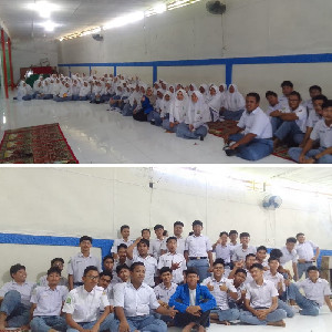 Mahasiswa Sosialisasikan Prodi Kesos FDK UIN Ar-Raniry di MAN Inovasi Abdya