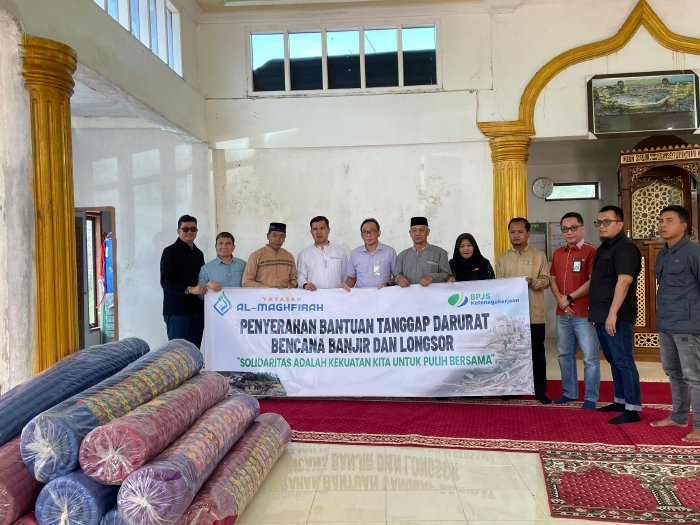 Wabup Bener Meriah Salurkan 800 Paket Bantuan BPJS Ketenagakerjaan untuk Korban Bencana