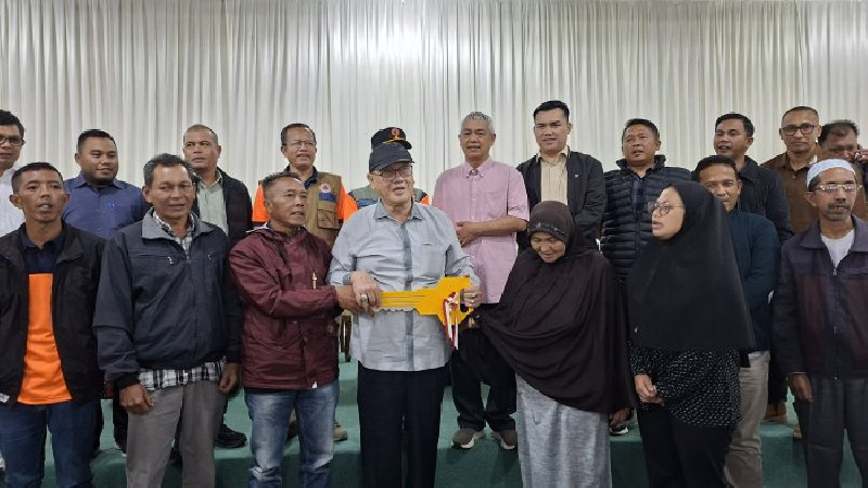 Pemkab Bener Meriah Serahkan 226 Unit Huntara bagi Korban Bencana Hidrometeorologi
